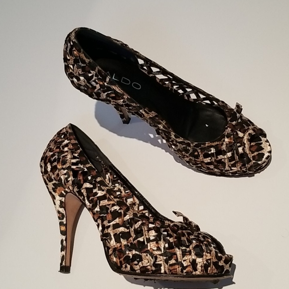 🐆 Leopard print satin shoes Aldo - Picture 4 of 7